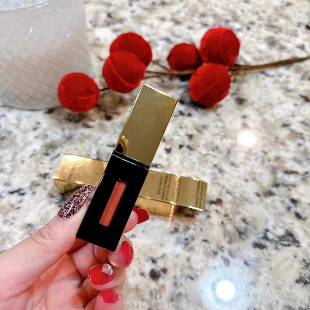 YSL Yves Saint Laurent Rouge Pur Couture Glossy Stain/Lipgloss /07#NWB